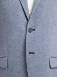 EINREIHIGER SLIM FIT BLAZER, Chambray Blue, highres