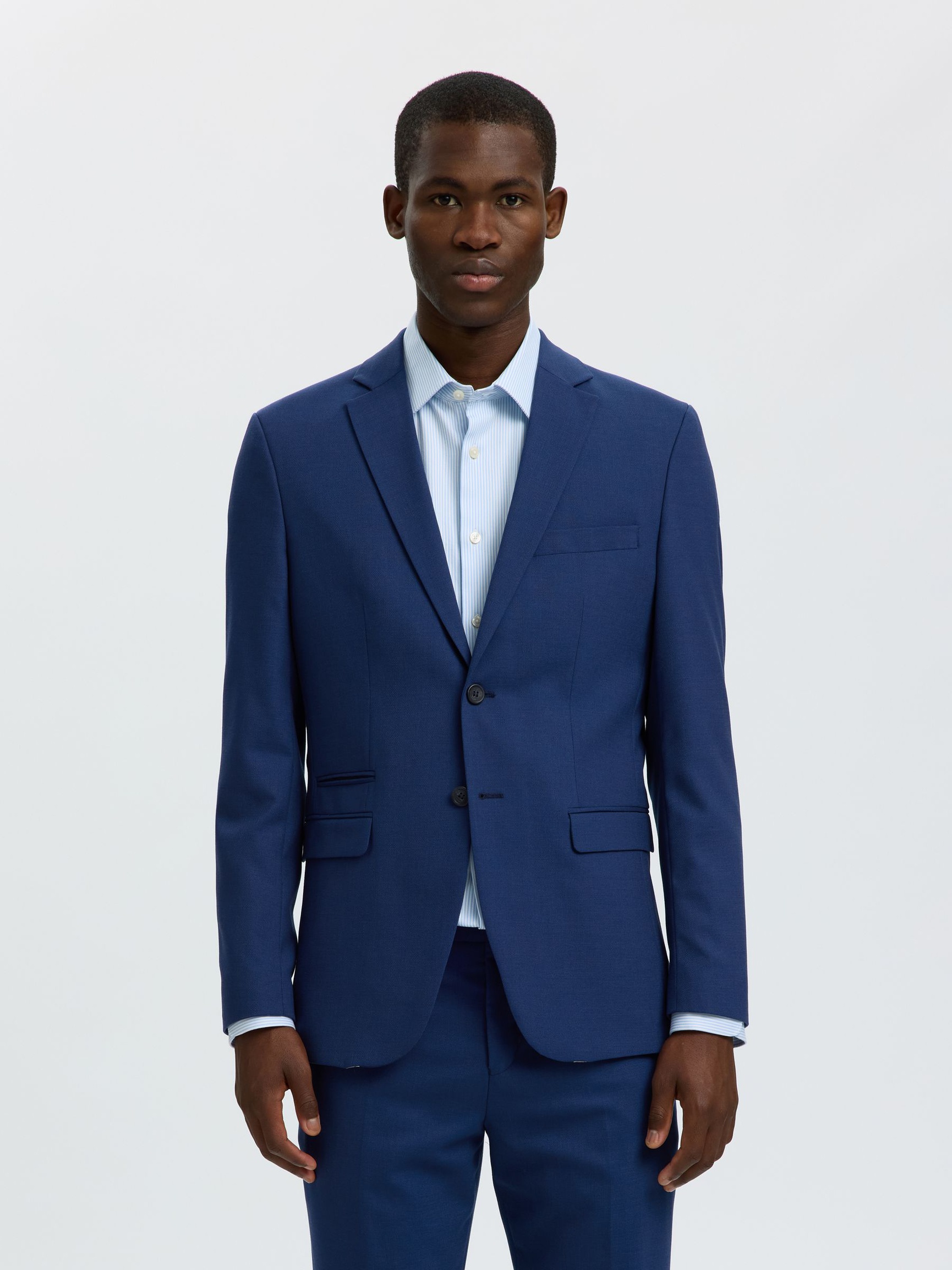 GEWEVEN WOLMIX BLAZER, Blue Depths, highres