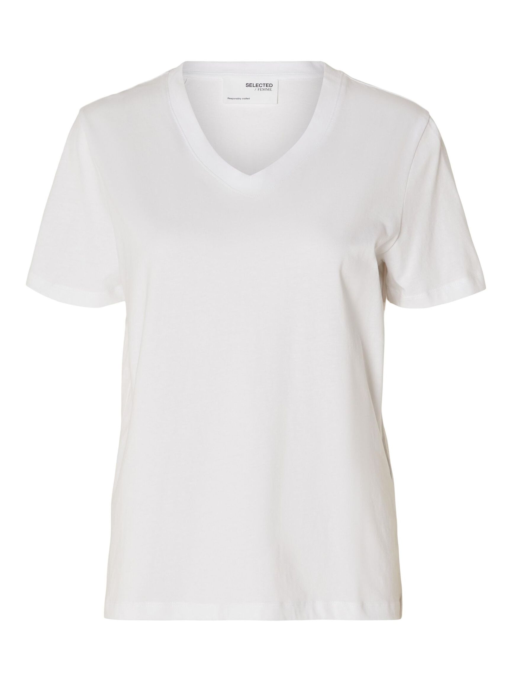 CLASSIC V-NECK T-SHIRT, Bright White, highres