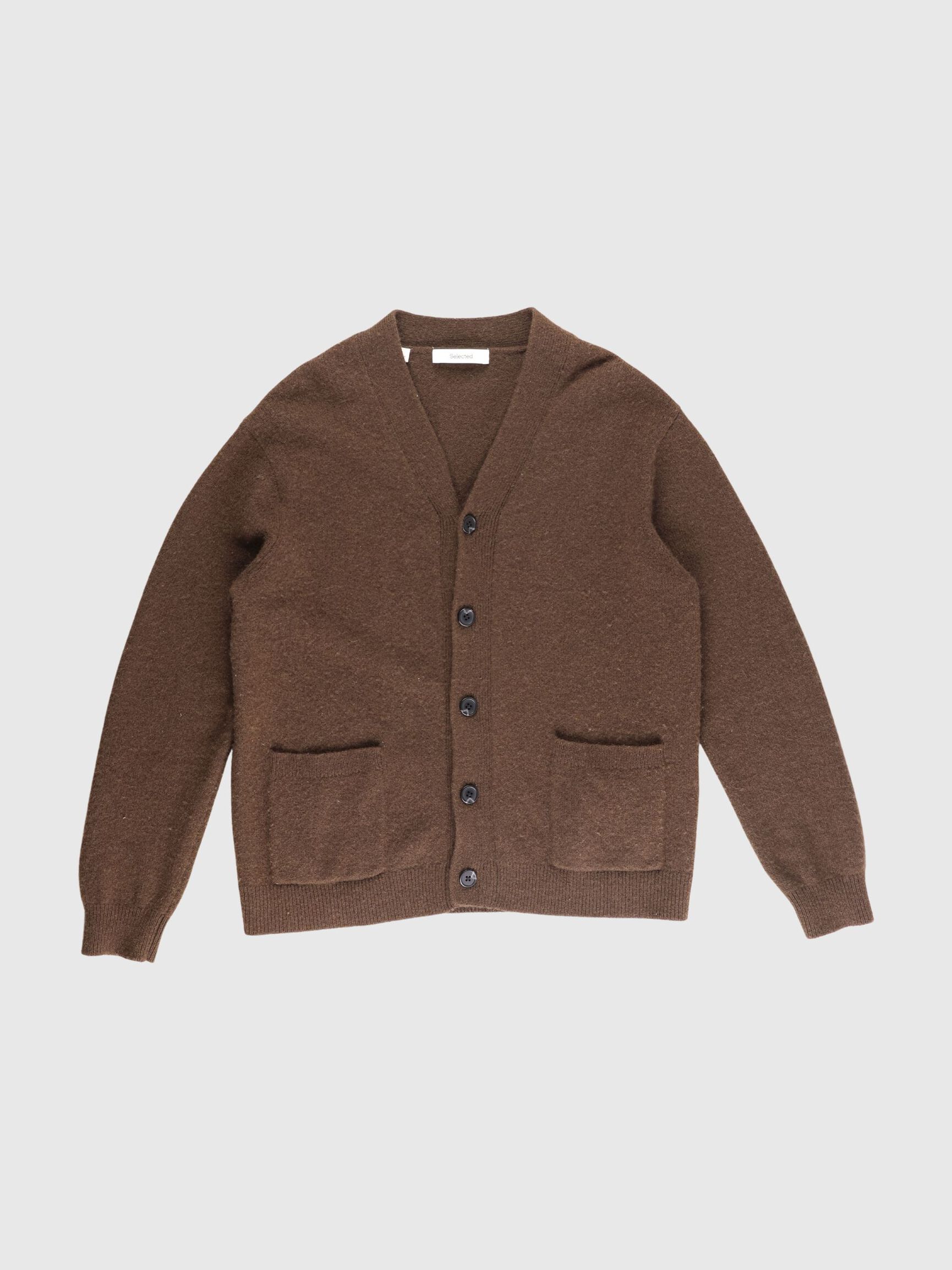 WOOL BLEND CARDIGAN, Demitasse, highres