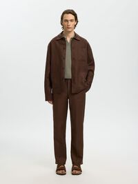 LINEN OVERSHIRT, Delicioso, highres