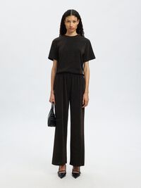 GLITTER HIGH WAISTED TROUSERS, Delicioso, highres