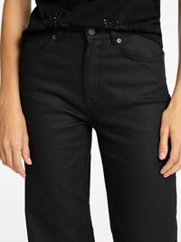BESCHICHTETE WIDE FIT JEANS, Black Denim, highres