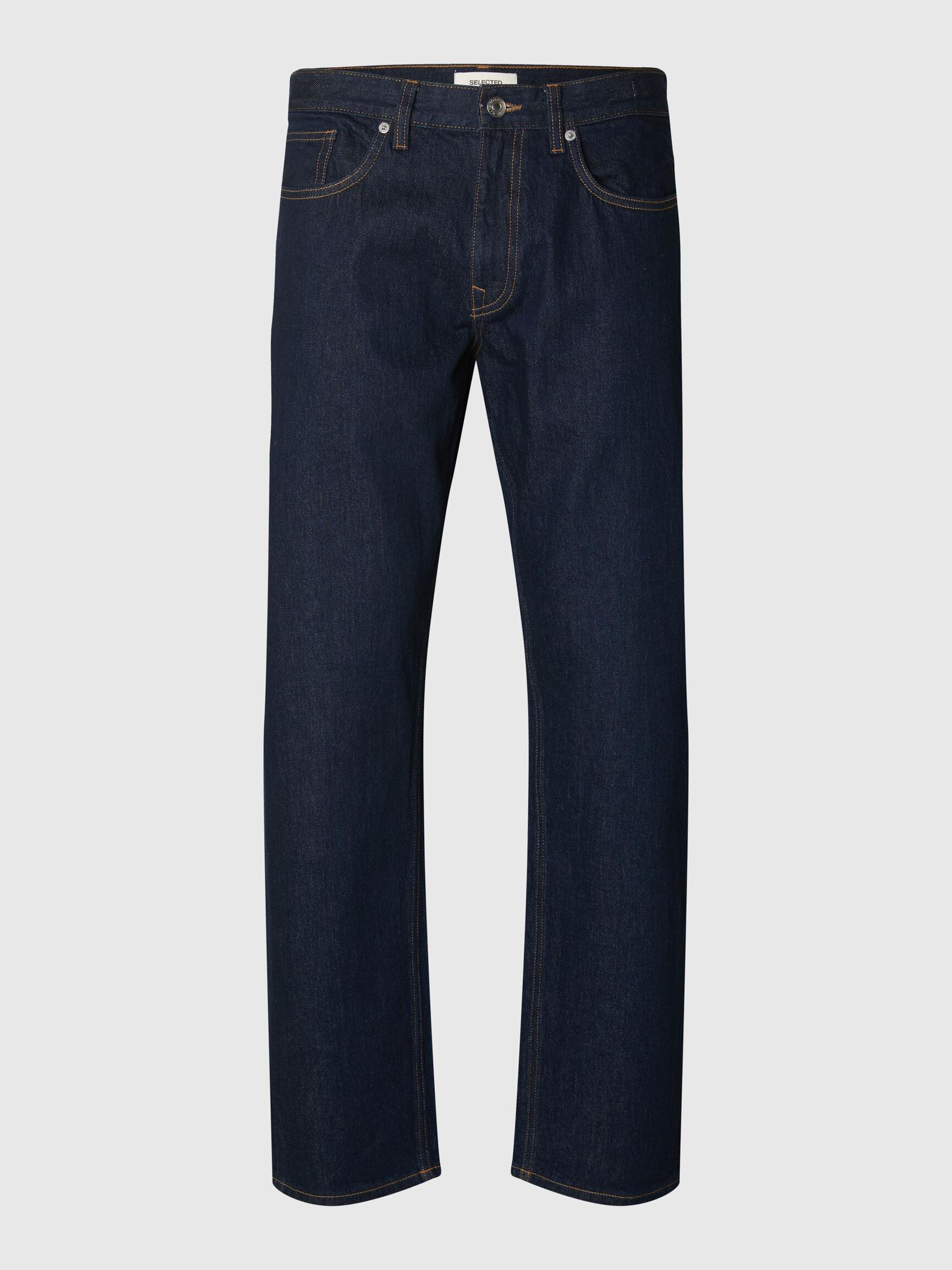 JEANSY O REGULARNYM FASONIE, Dark Blue Denim, highres