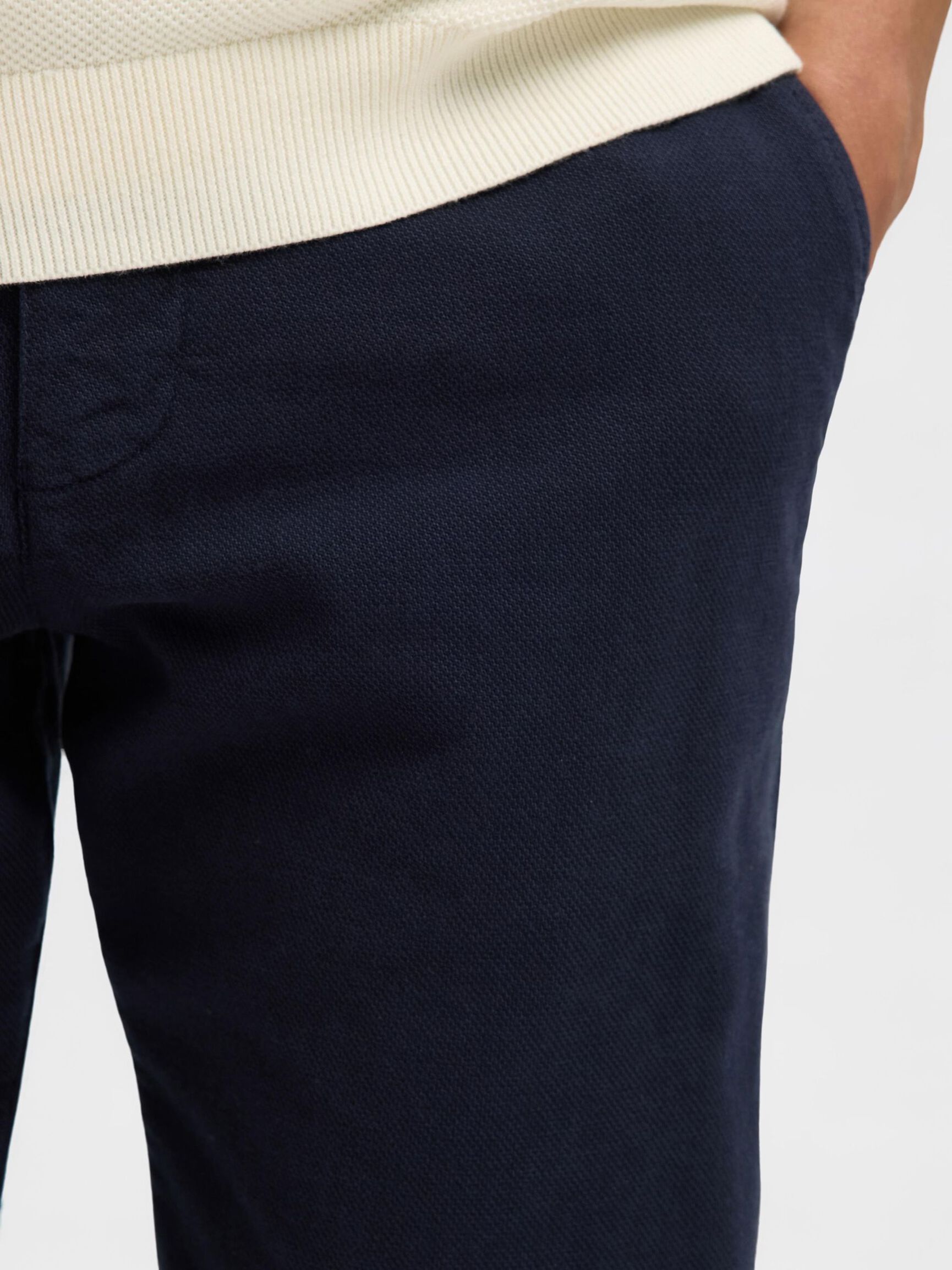175 TEXTURIERTE SLIM FIT CHINO, Dark Sapphire, highres