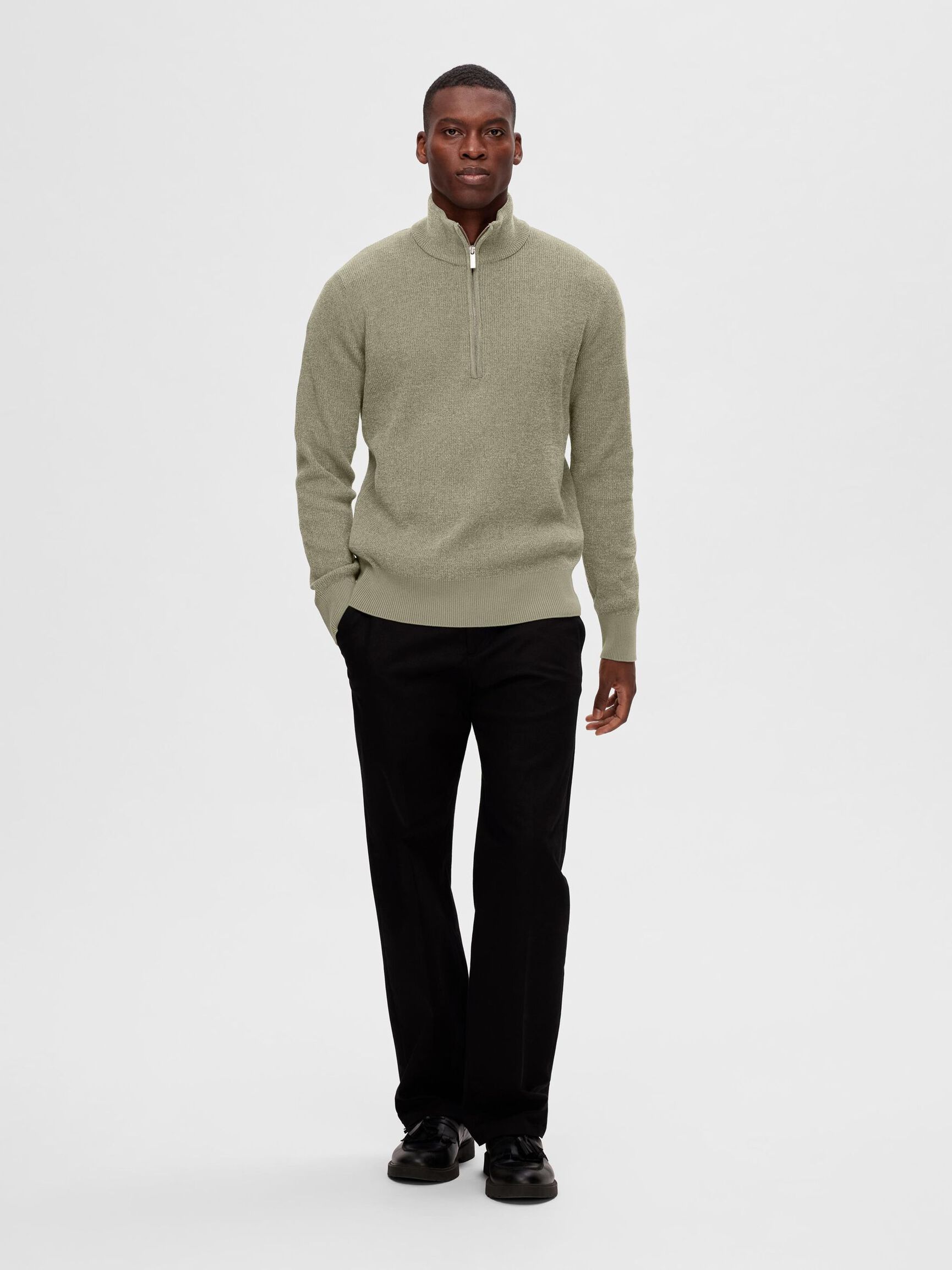 HØY GLIDELÅS PULLOVER, Vetiver, highres