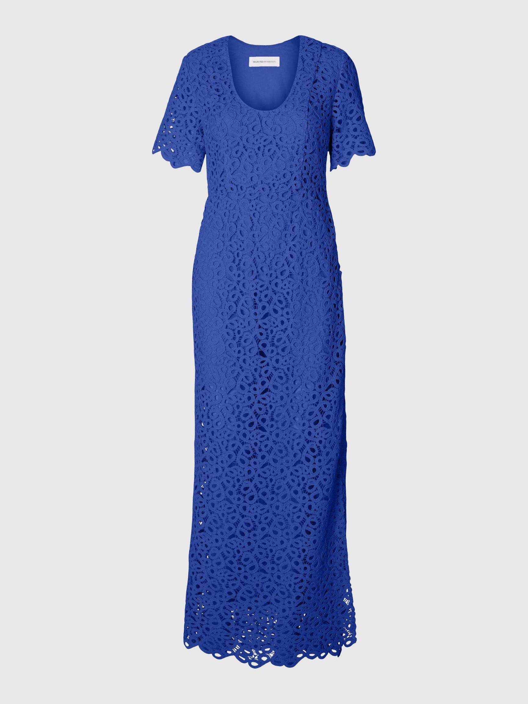 HÄKEL-LOOK MAXIKLEID, Dazzling Blue, highres