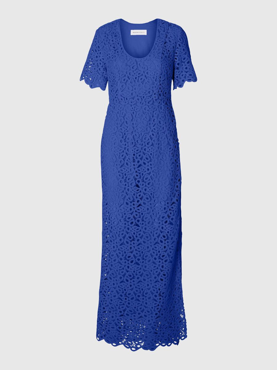 Selected CROCHET STYLE MAXI DRESS, Dazzling Blue, highres - 16097872_DazzlingBlue_001.jpg
