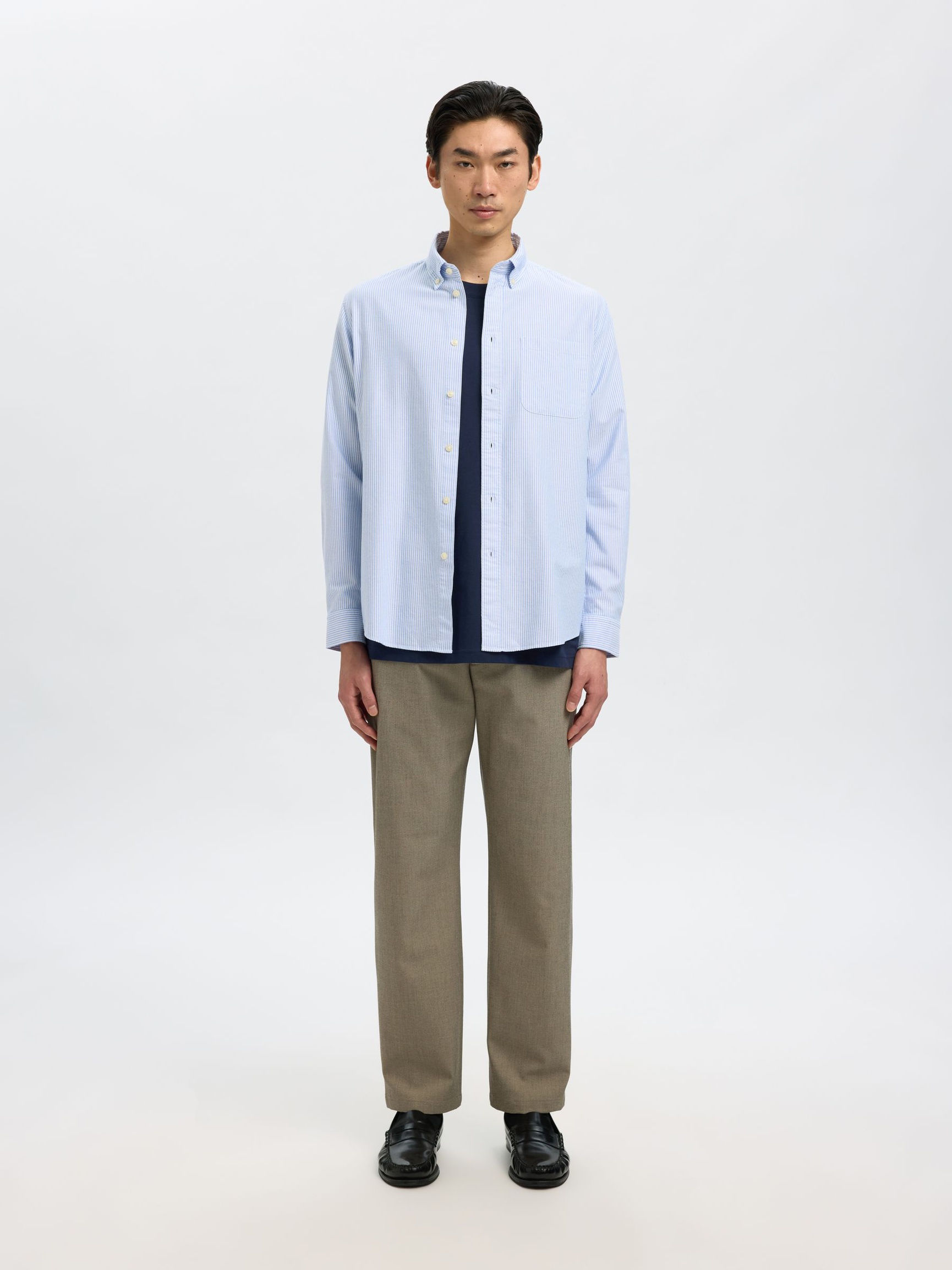KORTÆRMET AFSLAPPET FIT T-SHIRT, Navy Blazer, highres