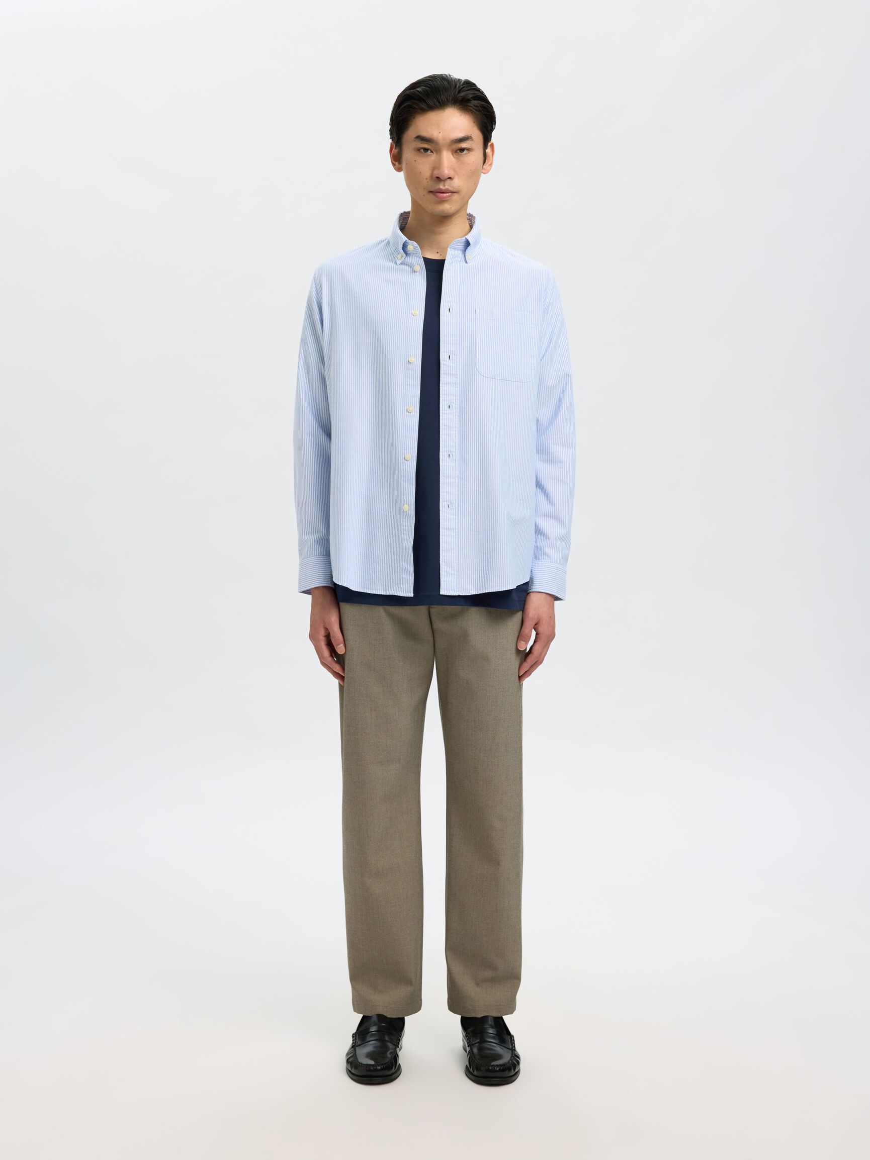 RELAXED FIT KURZARM T-SHIRT, Navy Blazer, highres