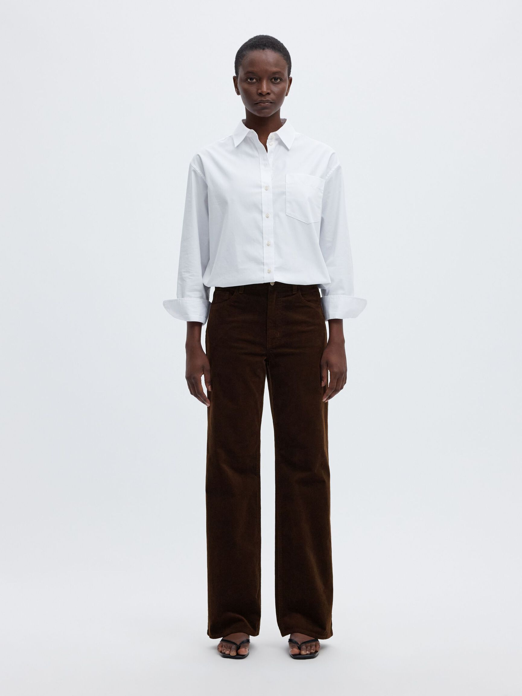 WIDE FIT CORDUROY TROUSERS, Delicioso, highres