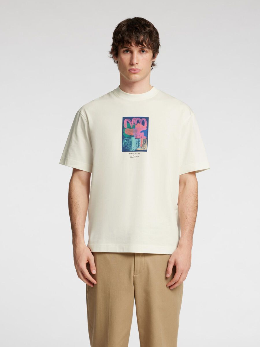 Selected IMPRIMÉ T-SHIRT, Egret, highres - 16097225_Egret_1172828_003.jpg