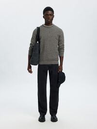 MAGLIONE GIROCOLLO, Black, highres