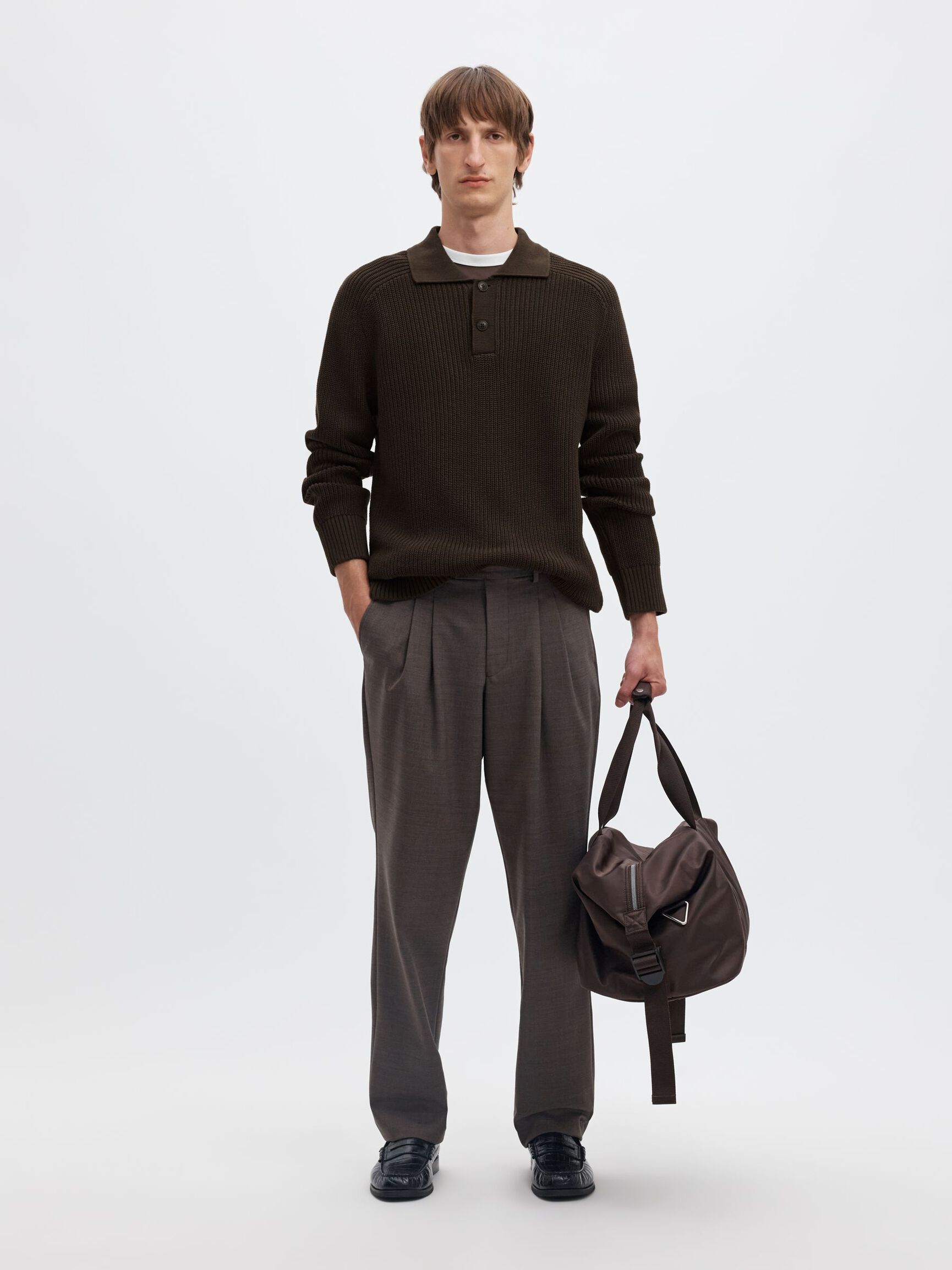 RIBBED PULLOVER, Delicioso, highres
