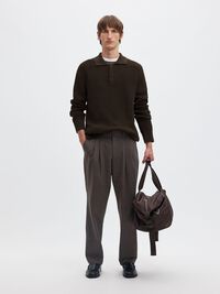 RIBBED PULLOVER, Delicioso, highres
