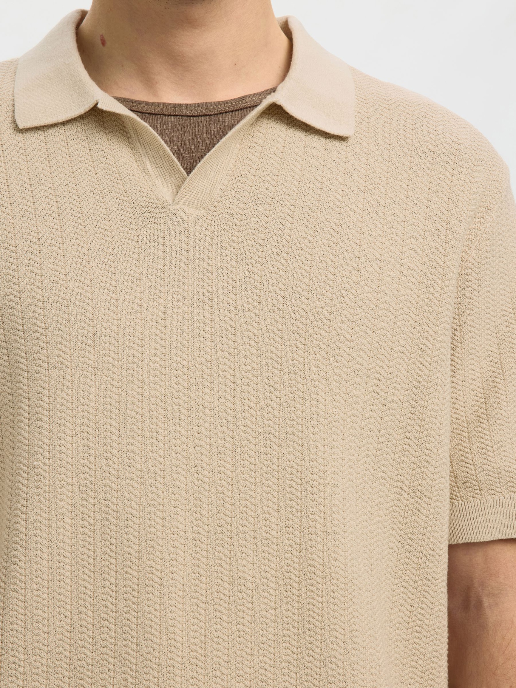 HØRBLANDING POLO, Oatmeal, highres