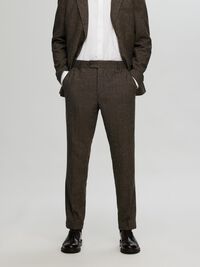 GERUIT WOLMIX PANTALON, Brownie, highres