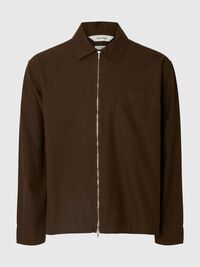RELAXED FIT OVERSHIRT, Demitasse, highres