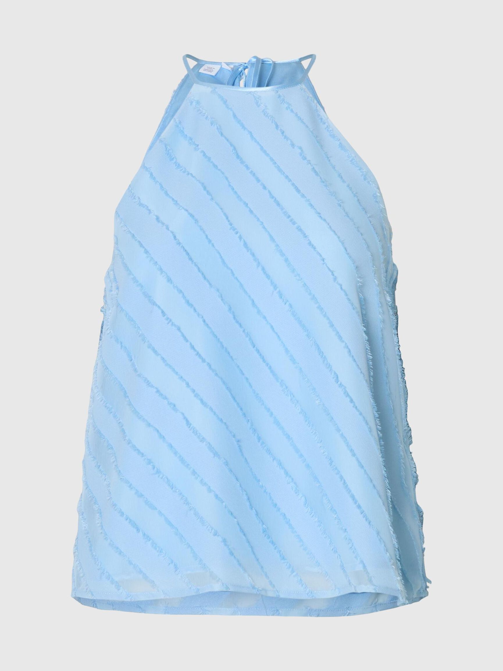 SANS MANCHES TOP DOS NU, Cerulean, highres