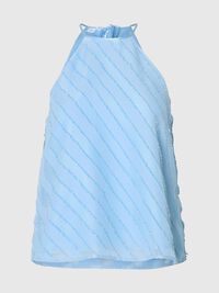 SANS MANCHES TOP DOS NU, Cerulean, highres