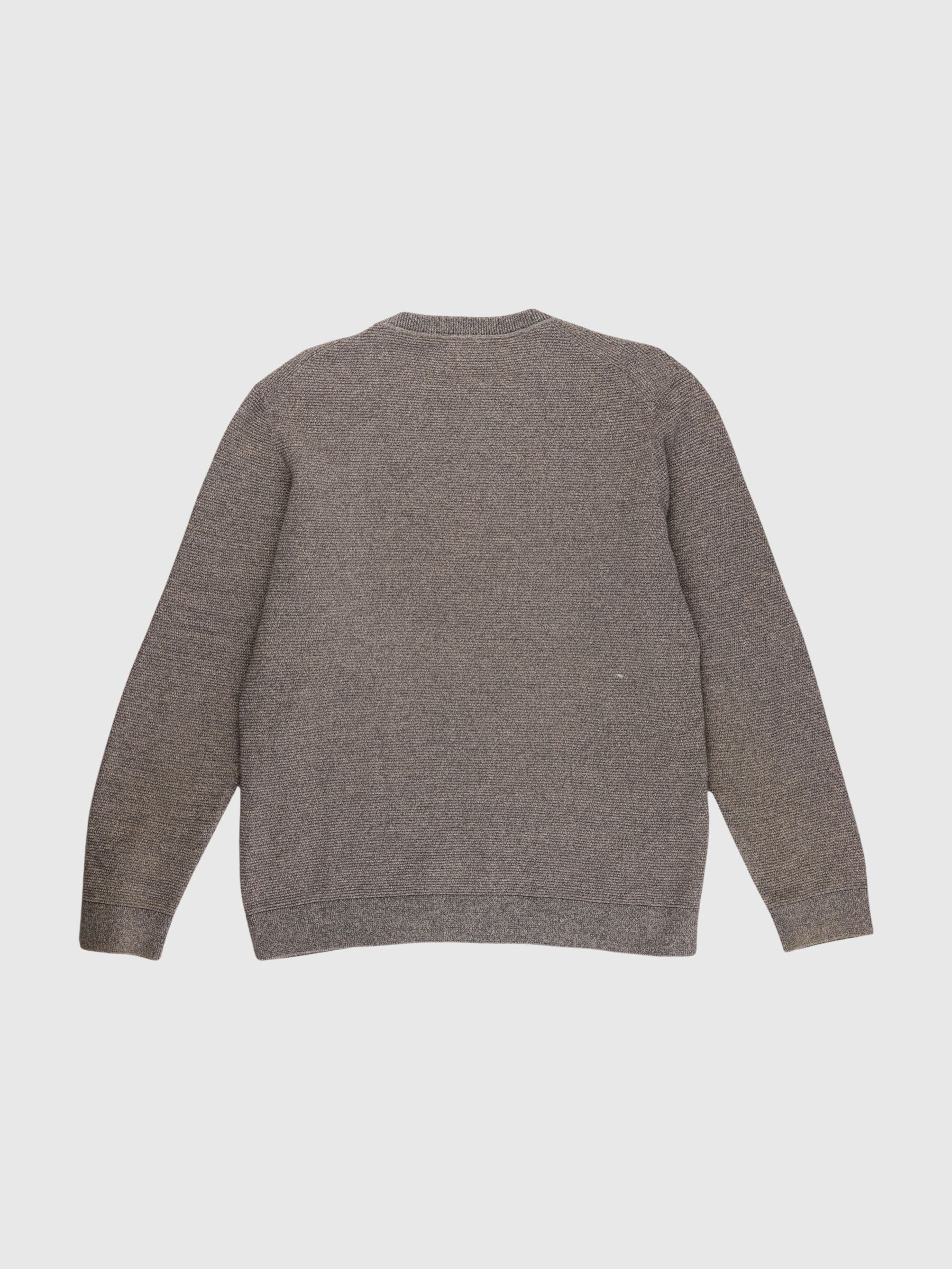 100% COTTON CREWNECK JUMPER, Black, highres