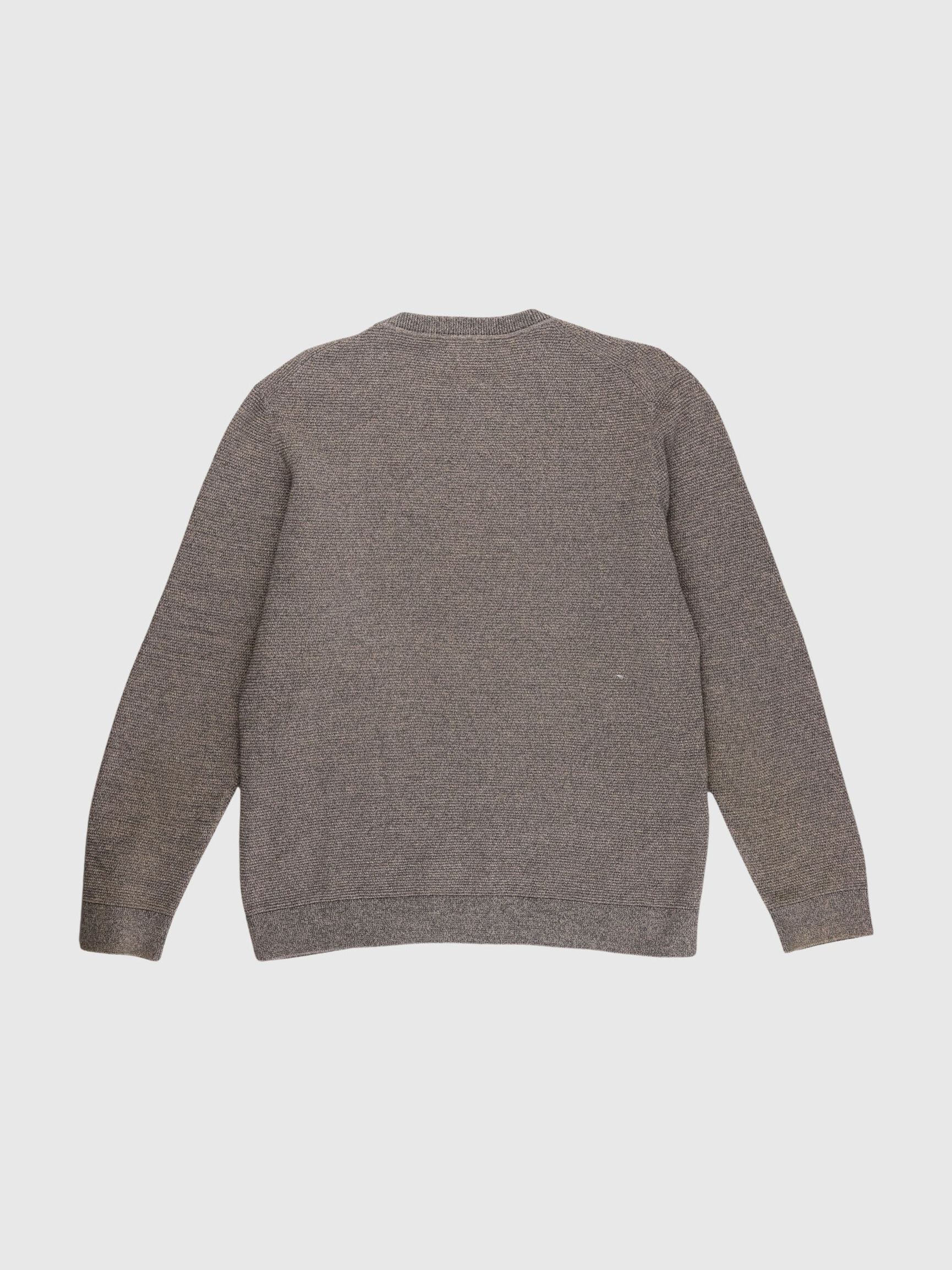 100% COTTON CREWNECK JUMPER, Black, highres