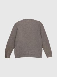 100% COTTON CREWNECK JUMPER, Black, highres