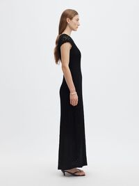 VESTITO LUNGO, Black, highres