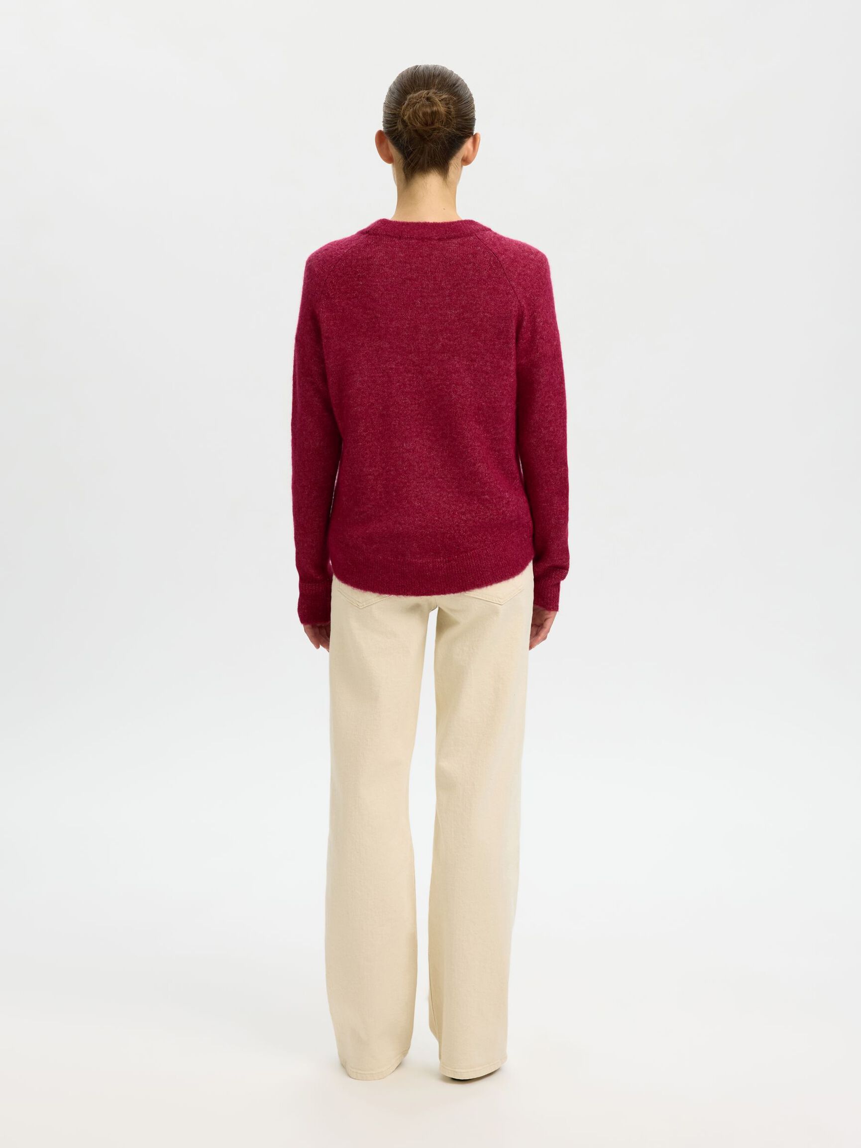 WOOL BLEND JUMPER, Anemone, highres