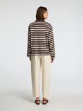 Selected STRIPED  LONG-SLEEVED POLO, Coffee Bean, highres - 16097146_CoffeeBean_1210851_004.jpg