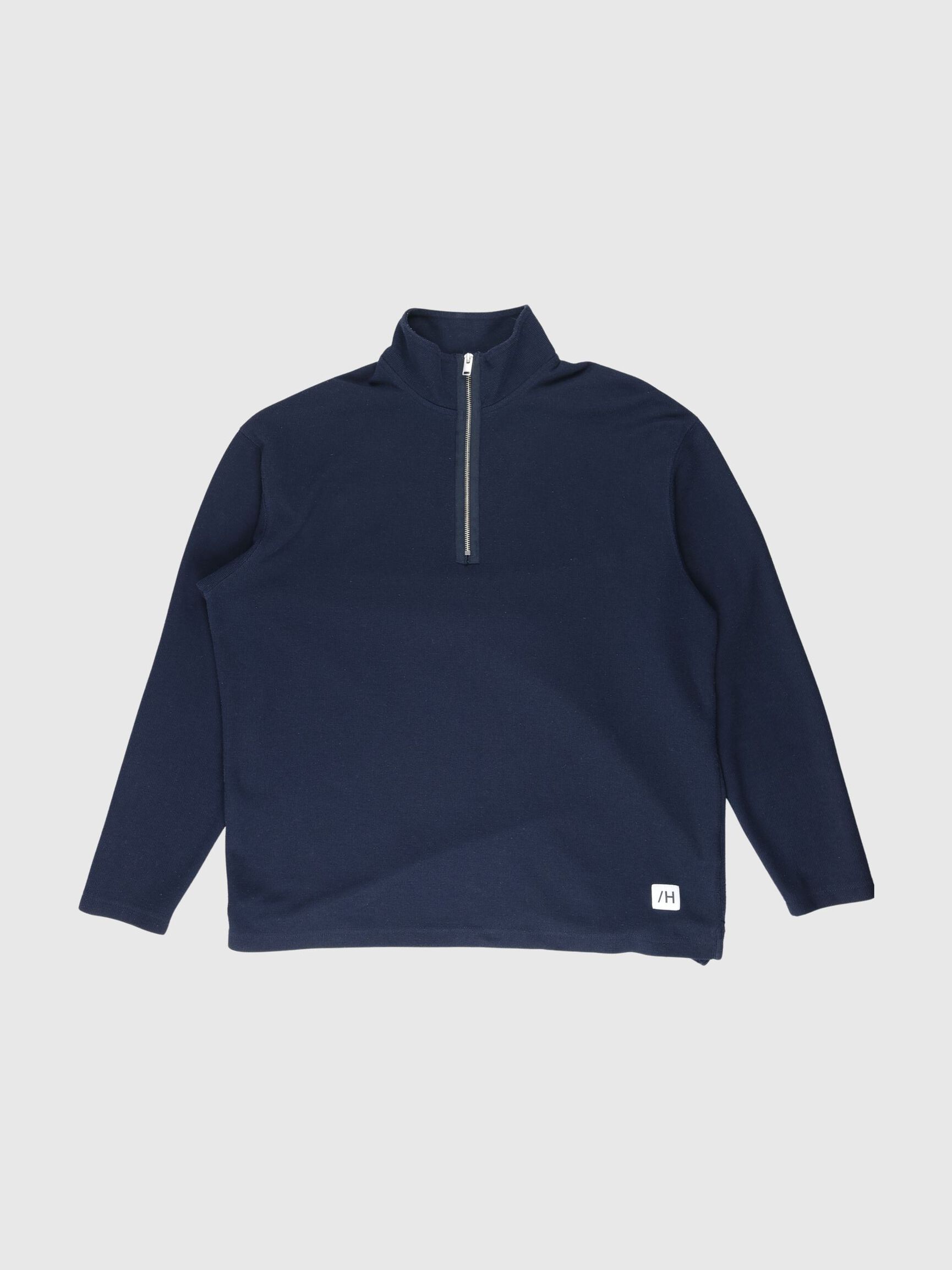 HIGH NECK ZIP SWEATSHIRT, Sky Captain, highres