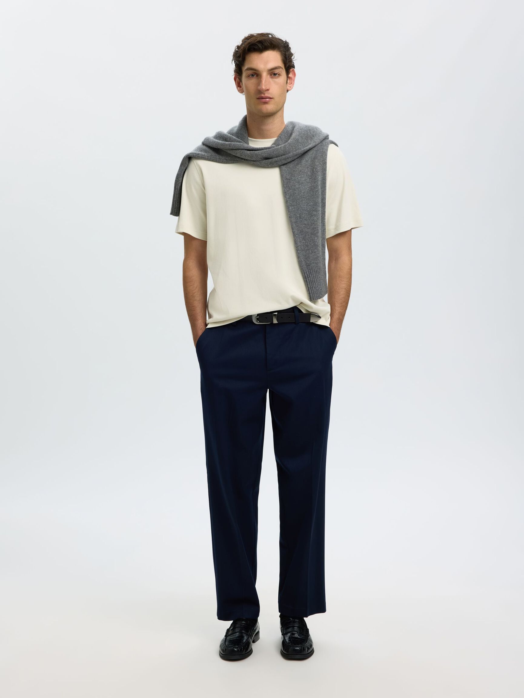 REGULAR FIT T-SHIRT, Silver Birch, highres
