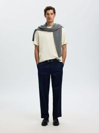 REGULAR FIT T-SHIRT, Silver Birch, highres