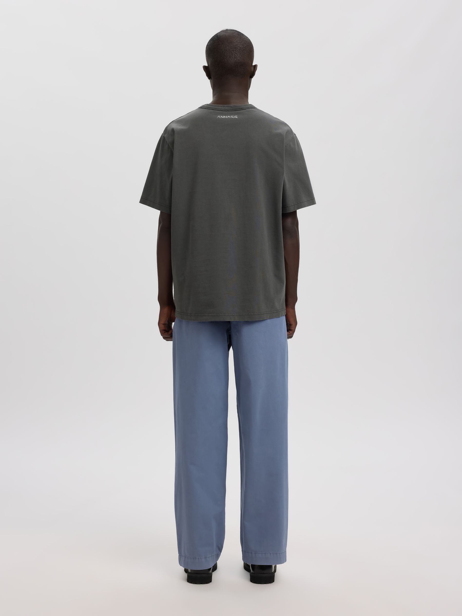 PRINTED CREWNECK T-SHIRT, Forged Iron, highres