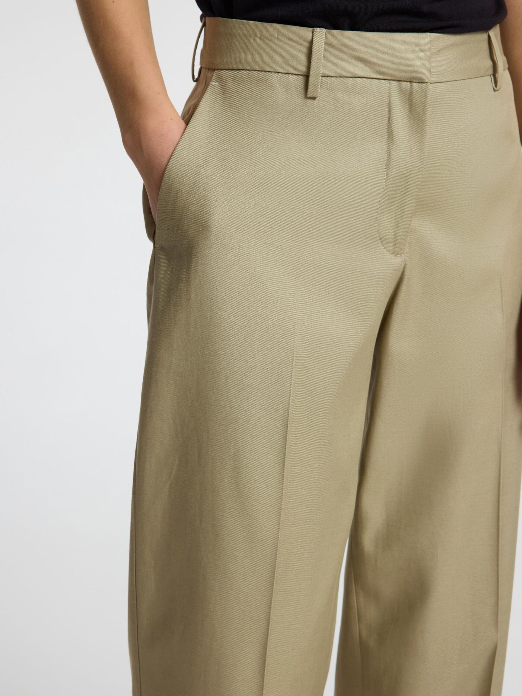 MID WAIST BARREL FIT HOSEN, Vetiver, highres