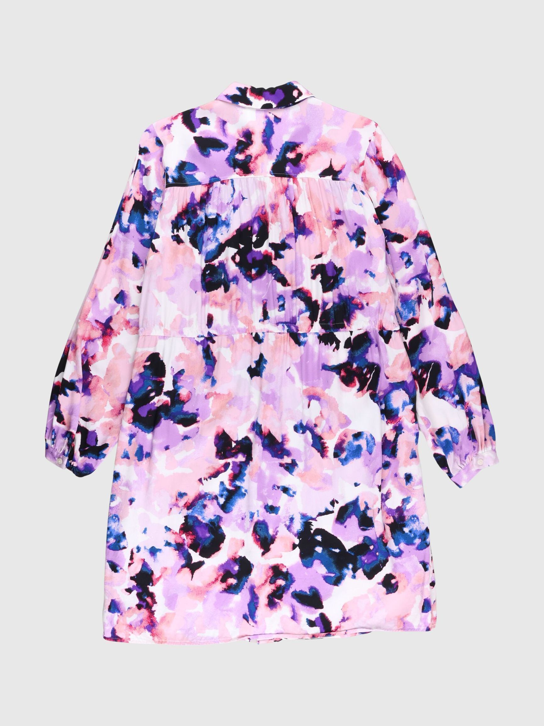BEDRUKT MINI JURK, Moonlite Mauve, highres