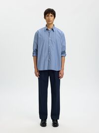 RELAXED FIT LANGARMHEMD, Medieval Blue, highres