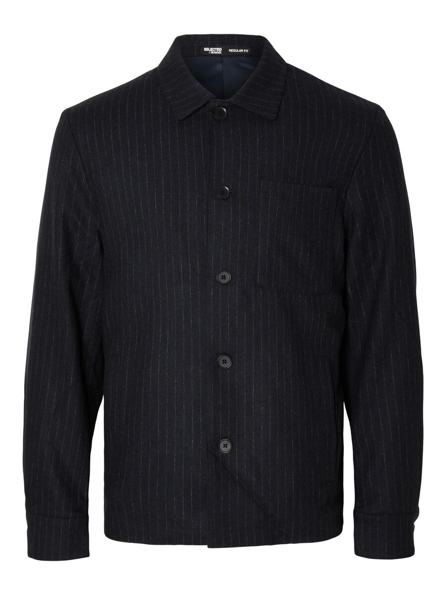 Selected PINSTRIPE HYBRID BLAZER, Navy Blazer, highres - 16090923_NavyBlazer_1052888_001.jpg