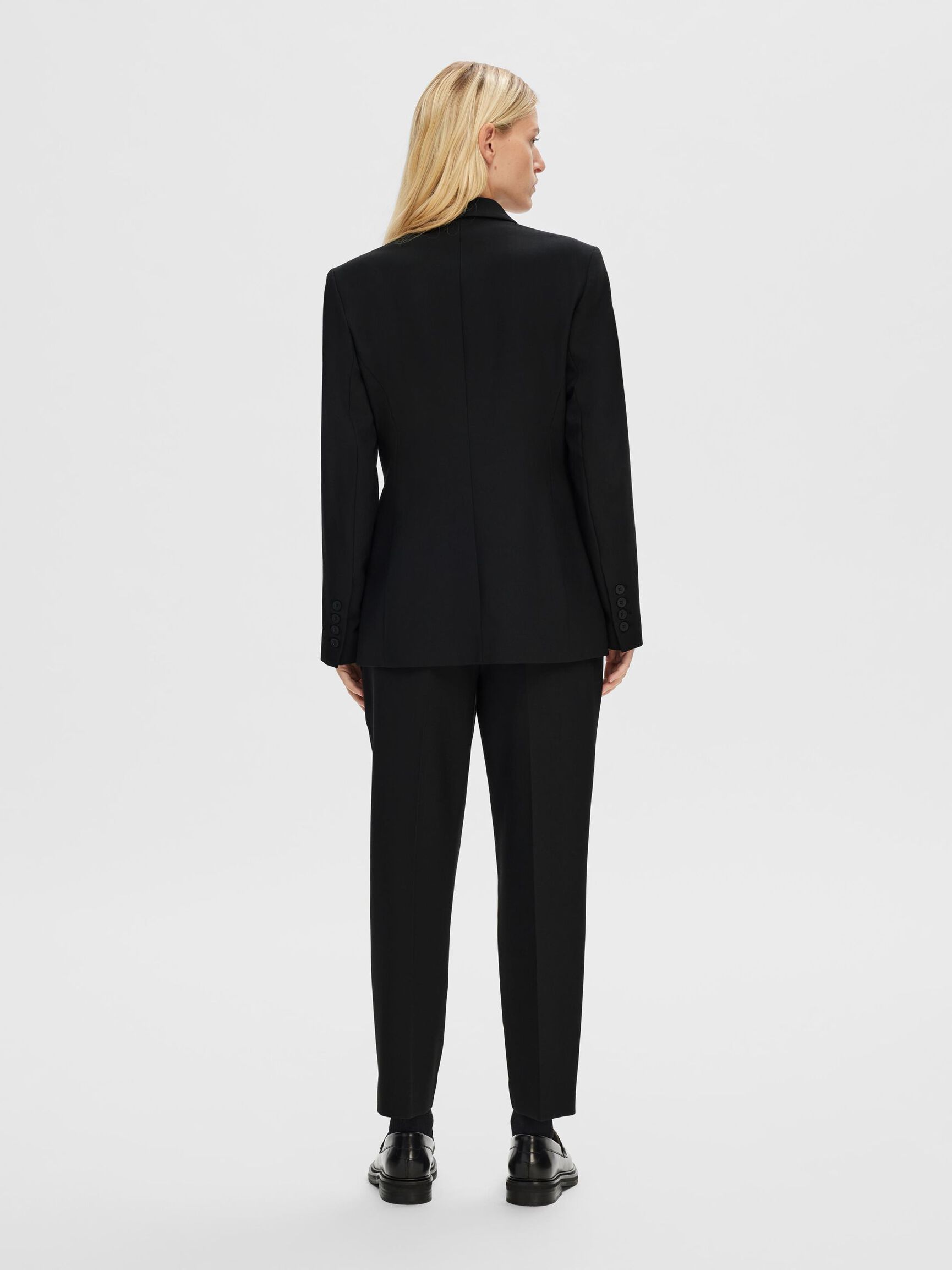 KLASSISCHER EINREIHIGER BLAZER, Black, highres