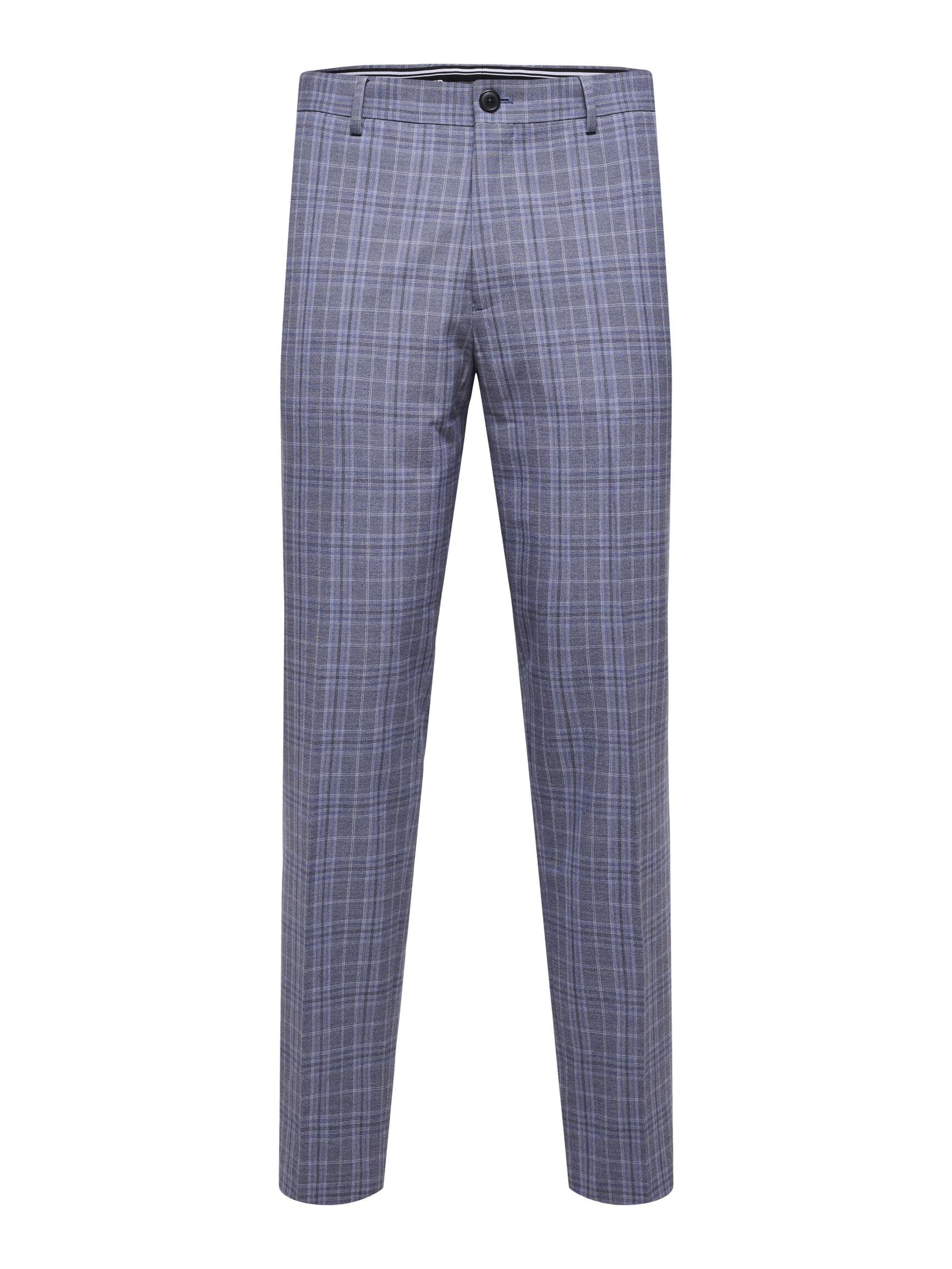 VISKOSEMIX KARO HOSE, Grey, highres