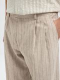 Selected LINEN BLEND SUIT TROUSERS, Oatmeal, highres - 16097643_Oatmeal_1183374_006.jpg