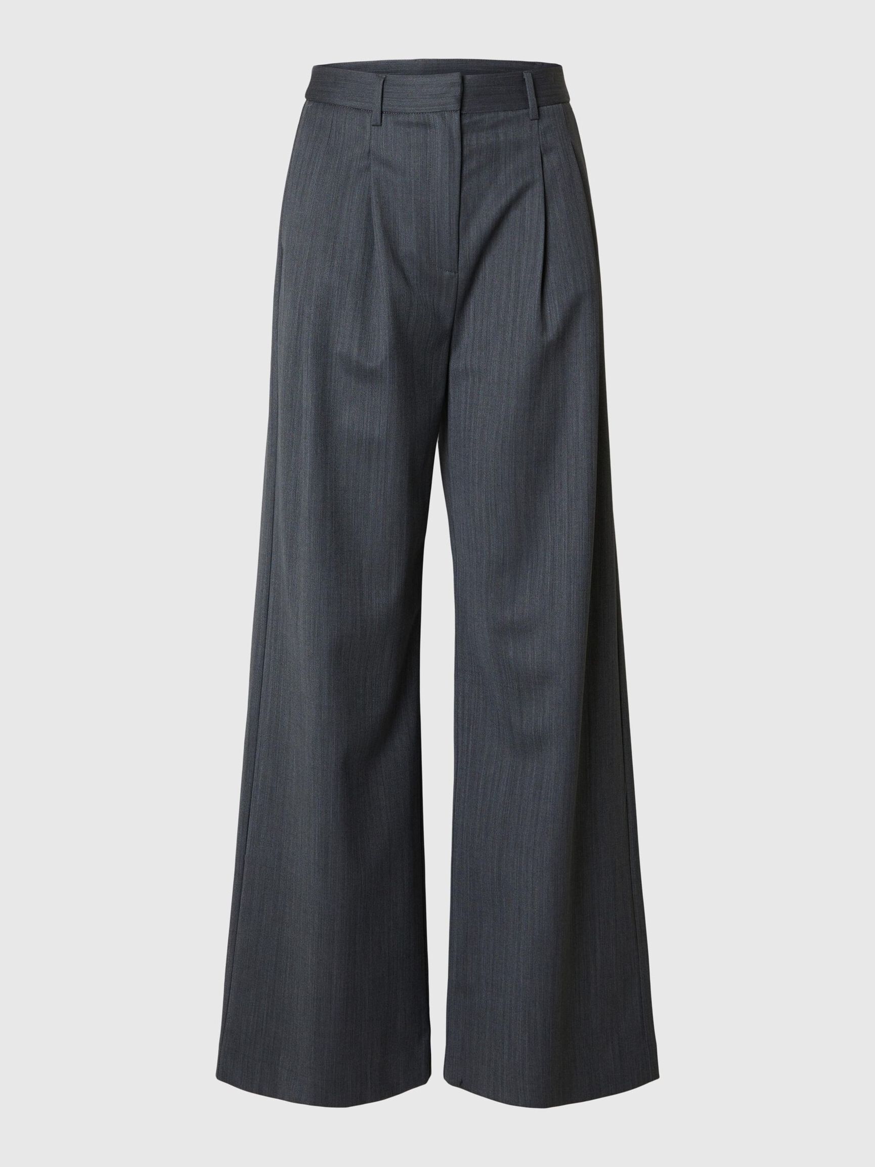 LAINE MÉLANGÉE PANTALON DE COSTUME, Steel Gray, highres
