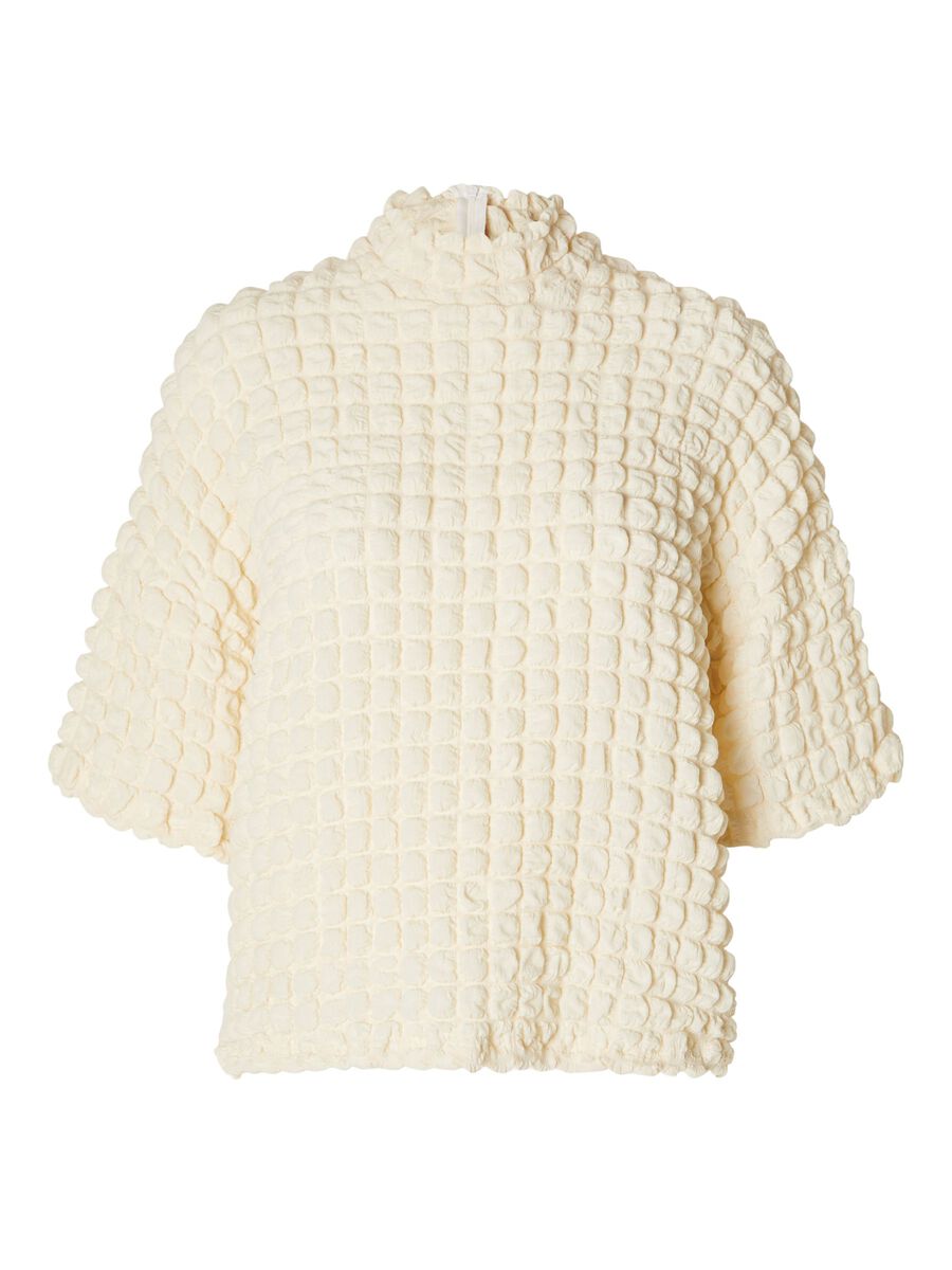 Selected TEXTURED SHORT SLEEVED TOP, Snow White, highres - 16089209_SnowWhite_001.jpg