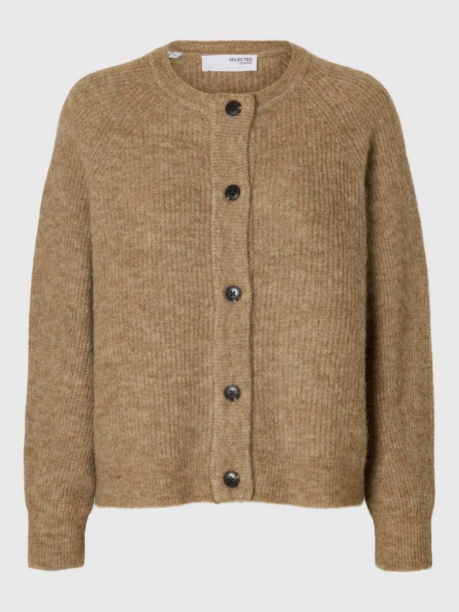 Selected LANGÄRMELIGER STRICKJACKE, Sepia Tint, highres - 16074481_SepiaTint_773856_001.jpg