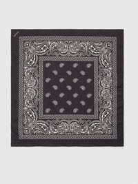 PRINTED SCARF, Black, highres