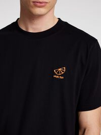 BESTICKTES T-SHIRT, Black, highres