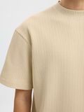 Selected RELAXED FIT WAFFELMUSTER T-SHIRT, Fog, highres - 16096331_Fog_006.jpg