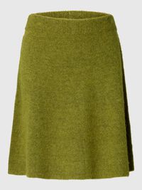 BRUSHED KNITTED SKIRT, Cardamom Seed, highres
