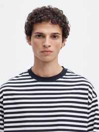 RELAXED FIT LONG-SLEEVED T-SHIRT, Sky Captain, highres
