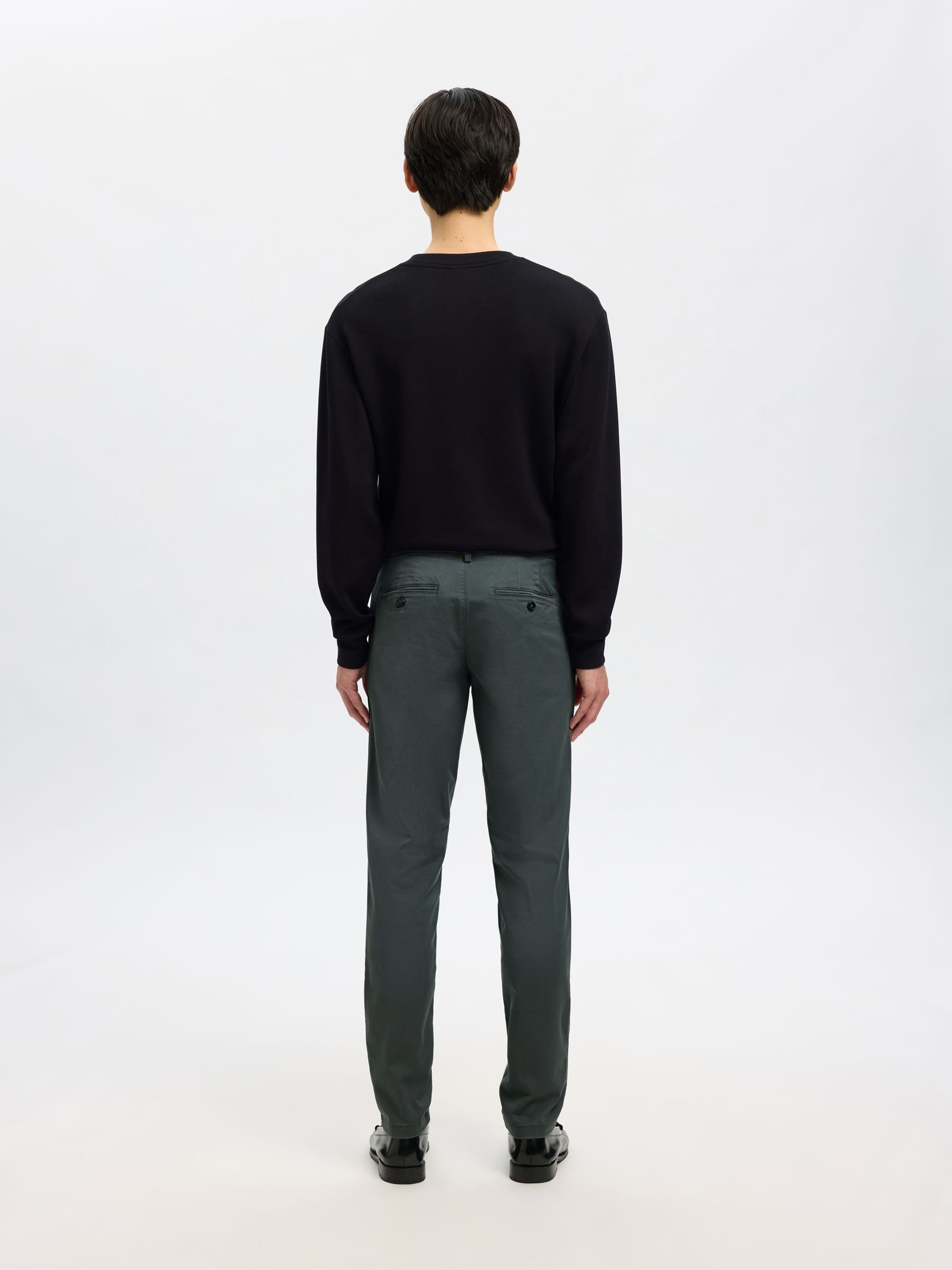 175 SLIM FIT FLEX CHINOS, Dark Shadow, highres